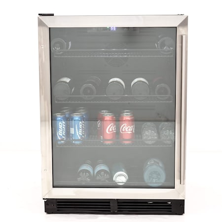 Avanti Avanti 133 Can Beverage Center, Stainless Steel with Black Cabinet BVB52T4S
